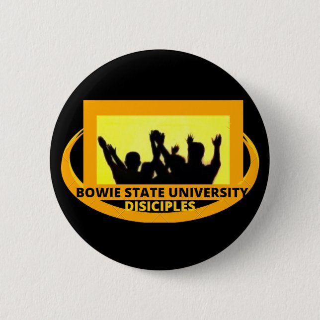 CHAPA REDONDA DE 5 CM DISCIPLOS UNIVERSITARIOS ESTATALES DE BOWIE (Anverso)