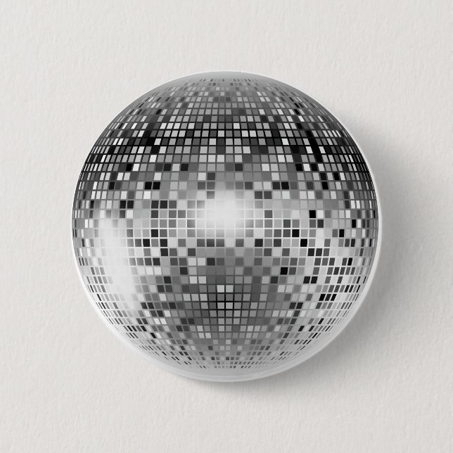 Chapa Redonda De 5 Cm Disco Ball (Anverso)