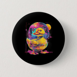 Chapa Redonda De 5 Cm Disco de duck de caucho Disco de música de baile d