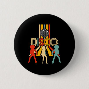 Chapa Redonda De 5 Cm Disco de los años 70 Retro Regalos Dancing Disco B
