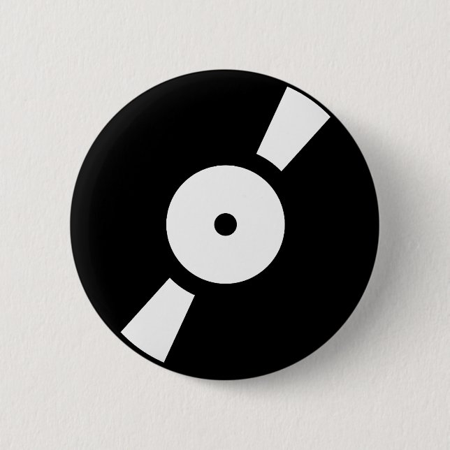 Chapa Redonda De 5 Cm disco de vinilo retro (Anverso)