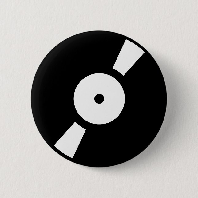 Chapa Redonda De 5 Cm disco de vinilo retro (Anverso)