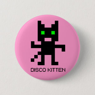 Chapa Redonda De 5 Cm Disco Kitten