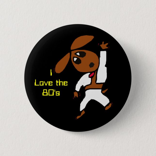 Chapa Redonda De 5 Cm discodox, amo the80 (Anverso)