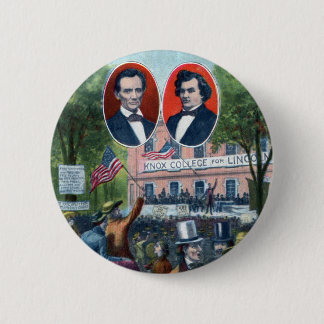 Chapa Redonda De 5 Cm Discusión de Lincoln-Douglas de 1858