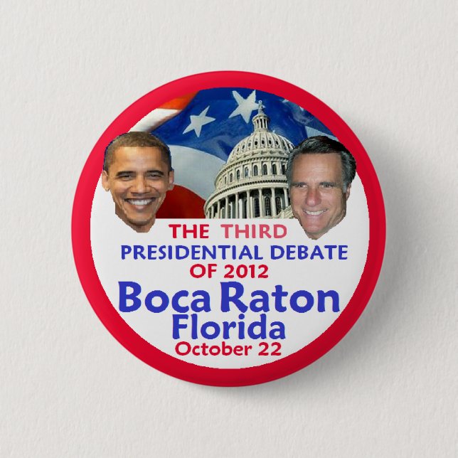 Chapa Redonda De 5 Cm Discusión presidencial (Anverso)