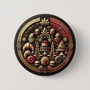 Chapa Redonda De 5 Cm Diseñador de pastelería y pastelería de clase