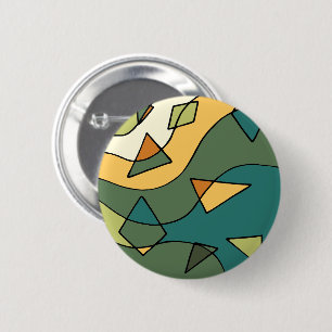 Chapa Redonda De 5 Cm diseño abstracto vintage dibujado a mano
