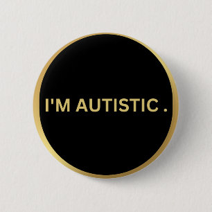 Chapa Redonda De 5 Cm diseño autista