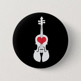 Chapa Redonda De 5 Cm Diseño Botón-Clásico del regalo del violín