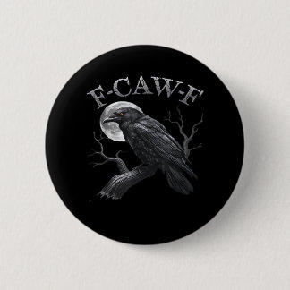 Chapa Redonda De 5 Cm Diseño Clásico Gótico Fresco de Luna de Pájaro F-C