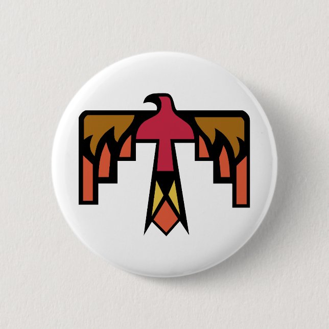 Chapa Redonda De 5 Cm diseño colorido de Thunderbird (Anverso)