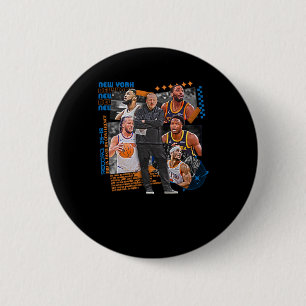 Chapa Redonda De 5 Cm Diseño cuatripartito del equipo de baloncesto de N