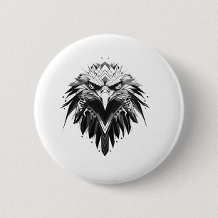 Chapa Redonda De 5 Cm Diseño de águila 2