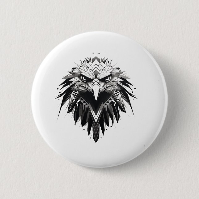 Chapa Redonda De 5 Cm Diseño de águila 2 (Anverso)