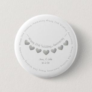 Chapa Redonda De 5 Cm Diseño de alojamiento para el 25º aniversario de