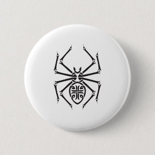 Chapa Redonda De 5 Cm diseño de araña tribal