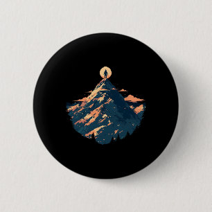 Chapa Redonda De 5 Cm Diseño de aventura de escalada de cumbre de montañ