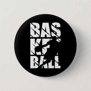 Chapa Redonda De 5 Cm Diseño de baloncesto para jugadores de baloncesto