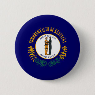Chapa Redonda De 5 Cm Diseño de bandera estatal de Kentucky