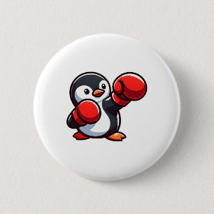 Chapa Redonda De 5 Cm Diseño de boxer pingüino Personalizado de Guay
