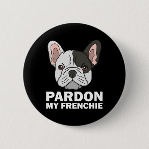 Chapa Redonda De 5 Cm Diseño de Bulldog francés para hombres Las mujeres