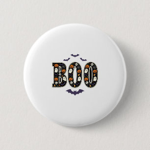 Chapa Redonda De 5 Cm Diseño de calabaza fantasma Boo de Halloween lindo