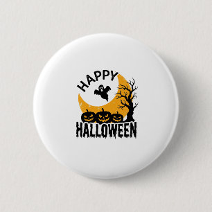 Chapa Redonda De 5 Cm Diseño de camiseta de calabaza fantasma vintage fe