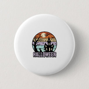 Chapa Redonda De 5 Cm Diseño de camiseta de casa embrujada de Halloween