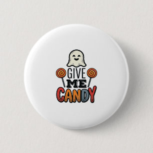 Chapa Redonda De 5 Cm Diseño de camiseta de fantasma de Halloween vintag