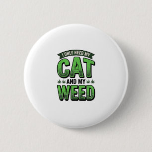 Chapa Redonda De 5 Cm Diseño de camiseta de grabado vintage de gato y hi