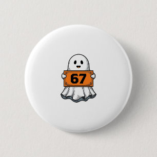 Chapa Redonda De 5 Cm Diseño de camiseta de Halloween Vintage Ghost Numb