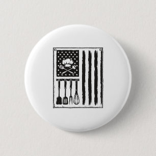 Chapa Redonda De 5 Cm Diseño de camiseta de utensilios de cocina con ban