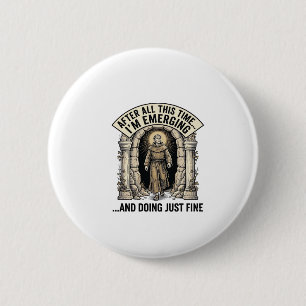 Chapa Redonda De 5 Cm Diseño de camiseta gráfico de grabado de humor de 