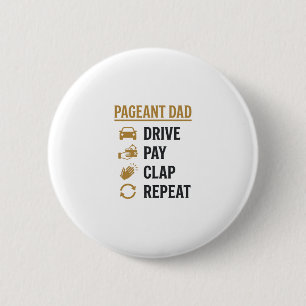 Chapa Redonda De 5 Cm Diseño de camiseta Papá del concurso conduce paga