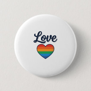 Chapa Redonda De 5 Cm Diseño de camiseta vectorial de orgullo de corazón