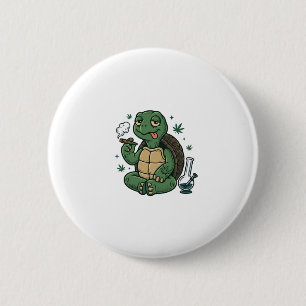 Chapa Redonda De 5 Cm Diseño de camiseta vectorial de tortuga Stoner Vin