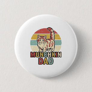 Chapa Redonda De 5 Cm Diseño de camiseta vectorial para papá Munchkin am