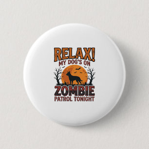 Chapa Redonda De 5 Cm Diseño de camiseta vintage de Halloween de la patr