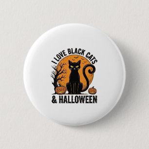 Chapa Redonda De 5 Cm Diseño de camiseta vintage de Halloween Me encanta