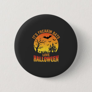 Chapa Redonda De 5 Cm Diseño de Castillo Embrujado de Halloween que Aman