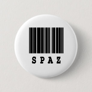 Chapa Redonda De 5 Cm diseño de código de barras spaz