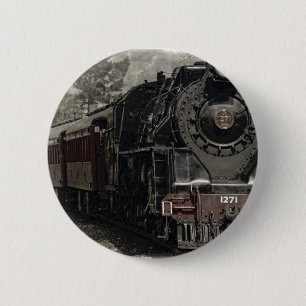 Chapa Redonda De 5 Cm Diseño de decoración de trenes de época