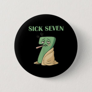 Chapa Redonda De 5 Cm Diseño de disfraz de Halloween para hombres Sick S