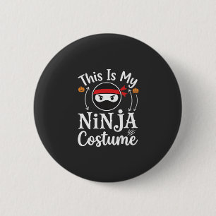 Chapa Redonda De 5 Cm Diseño de disfraz de ninja divertido para Hallowee
