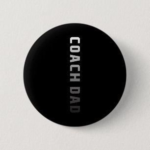 Chapa Redonda De 5 Cm Diseño de entrenador papá - Boceto de fútbol Coach