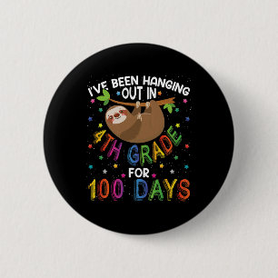 Chapa Redonda De 5 Cm Diseño De Eslora Escolar - Cuarto Grado 100 Días S