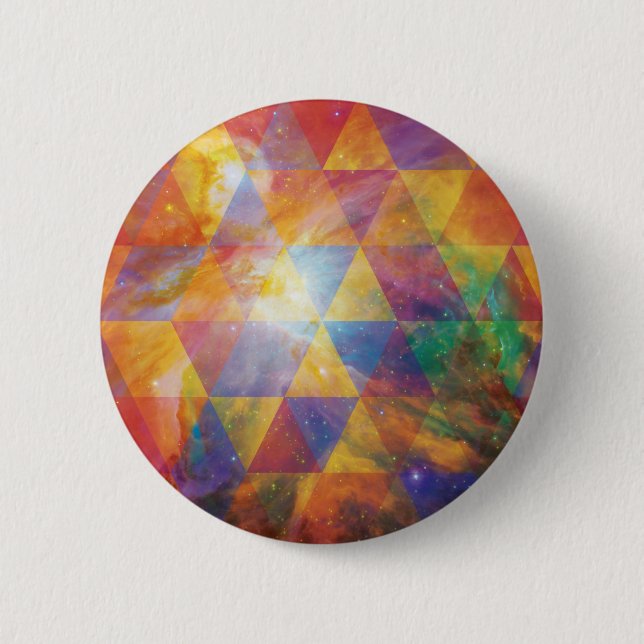 Chapa Redonda De 5 Cm Diseño de espacio (Anverso)