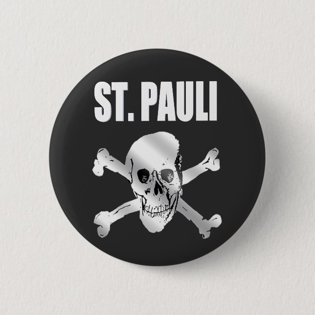 Chapa Redonda De 5 Cm Diseño de fans de St. Pauli (Anverso)