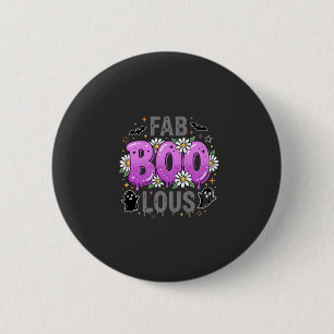 Chapa Redonda De 5 Cm Diseño de fantasma de Halloween Fab Boo Lous_1